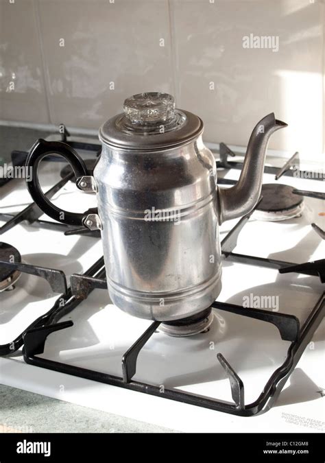 percolator on gas stove